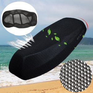 Breathable Summer Cool 3d Mesh Motorcycle Motorbike Scooter Seat Covers Cushion Anti-slip Cover Grid Protection Pad For All Bikes