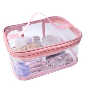 Makeup Cosmetic Clear Bag Portable Transparent Travel Storage in pakistan