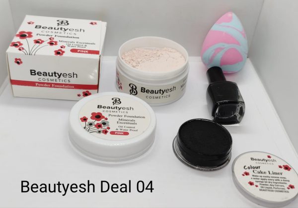 Beautyesh Fabulous Deal 4-piece Set: Loose Powder, Nail Polish