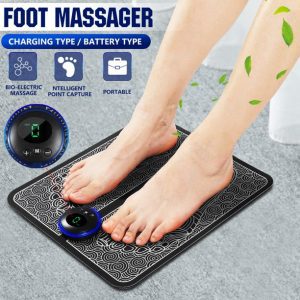 Ems Foot Massager Mat Electric Usb Charging Smart Display Tens Acupuncture Feet Cushion Blood Circulation Pad Health Care Home - 2