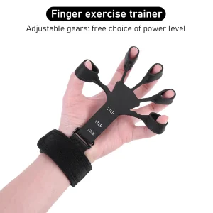 Finger Exerciser – Gripster Strengthener Finger Stretcher Hand Gripper Silicone