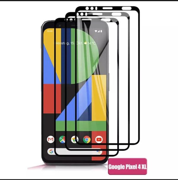 Google Pixel 4 Xl Screen Glass Protector Hd Edge To Edge Full Glue Tempered Glass For Pixel 4xl – Black