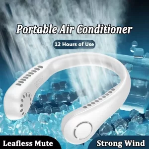 Mini Neck Portable No Bladeless Hanging Neck Rechargeable Air Cooler Mini Summer Sport
