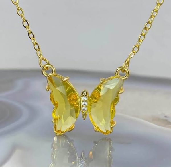 Tiny Korean Delicate Crystal Necklace Pendant