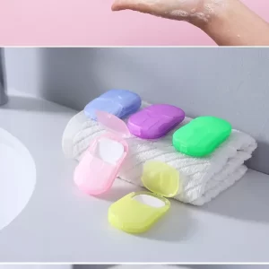 Travel Soap Outdoor Portable Mini Paper Soap Paper Washing Hand Bath (random Color)