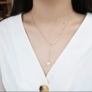 Golden / Silver Stylish Clavicle Pendent For Girls