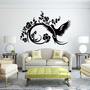 Eagle Wall Sticker Mdf Wood Material