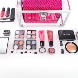 Lipstick, eye shadow and nail set