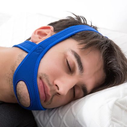 New Anti-snoring Band Stop Snoring Chin Apnea Jaw Sleep Close Mouth Belt Adjustable Sleep Care Tool