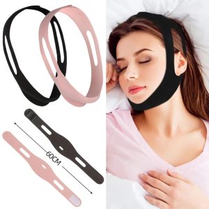 1pc Anti Snore Stop Snoring Chin Strap Belt Anti Apnea Jaw Solution Support Woman